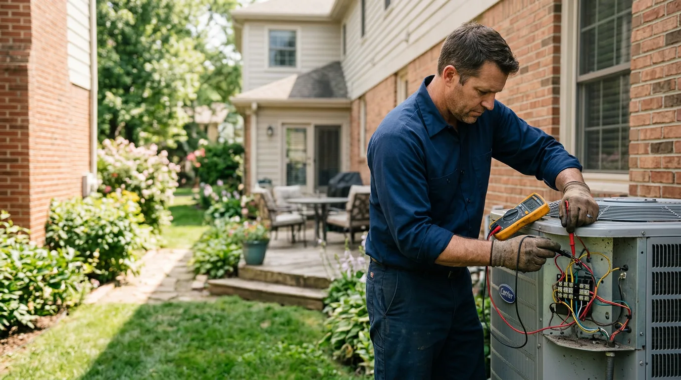 HVAC technician working near Talking Rock, GA